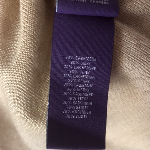 Ralph Lauren Purple Label Cashmere Silk Tunic Sweater Small  Rare Luxe Edition - Picture 14 of 14